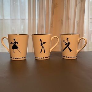 Rebecca Moses Set of 3 Mugs.